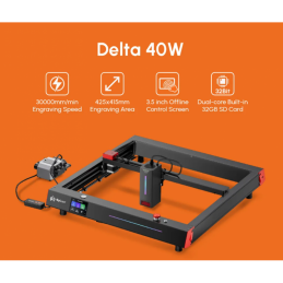 AlgoLaser Delta lézergravírozó 40W - LCD kijelzővel