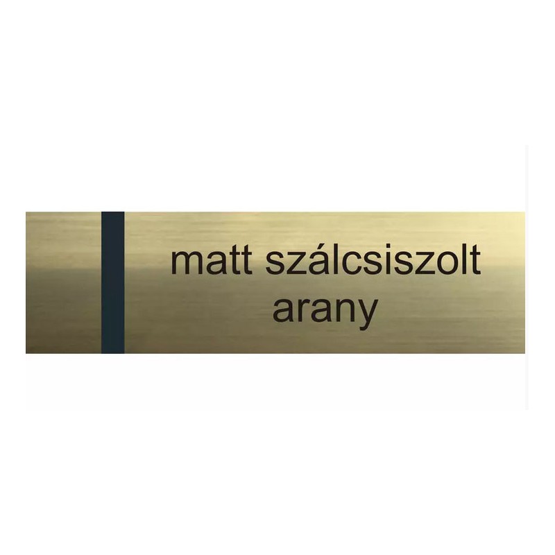 Laserply - 1,5 mm - matt szálcsiszolt arany