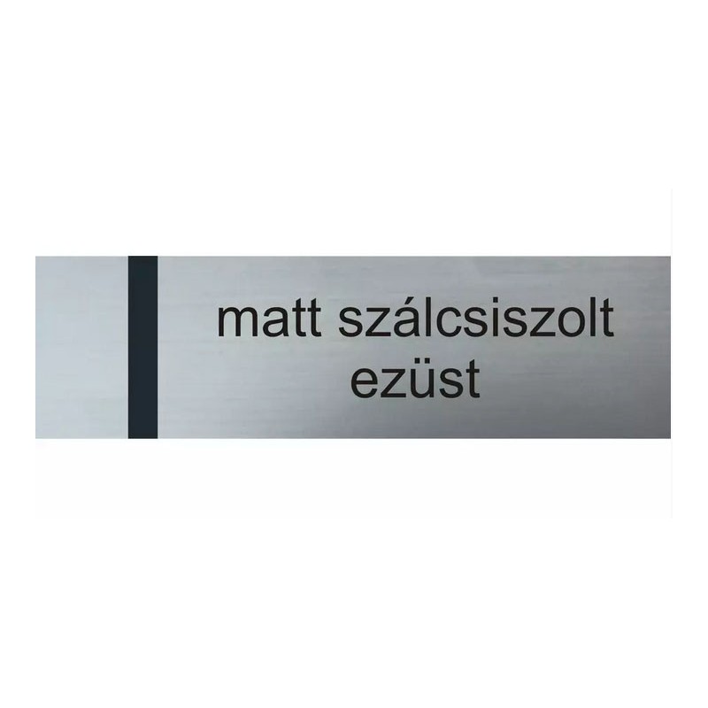 Laserply - 1,5 mm - matt szálcsiszolt ezüst / fekete