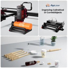 AlgoLaser DIY kit MINI, 5 Watt WiFi-s lézergravírozó és vágó