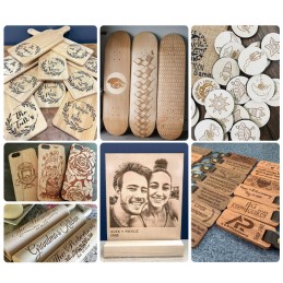 AlgoLaser DIY kit MINI, 5 Watt WiFi-s lézergravírozó és vágó