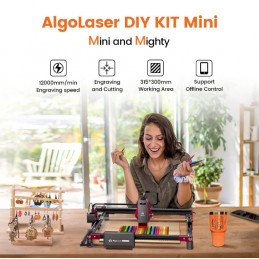 AlgoLaser DIY kit MINI 10 Watt WiFi-s lézergravírozó és vágó