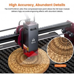 AlgoLaser DIY kit MINI 10 Watt WiFi-s lézergravírozó és vágó