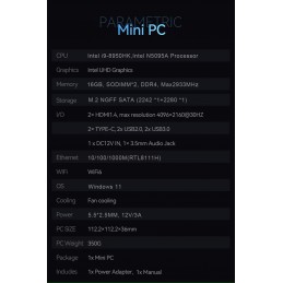Mini PC – Irodai, Otthoni, Multimédiás Használatra, Win 10 Pro