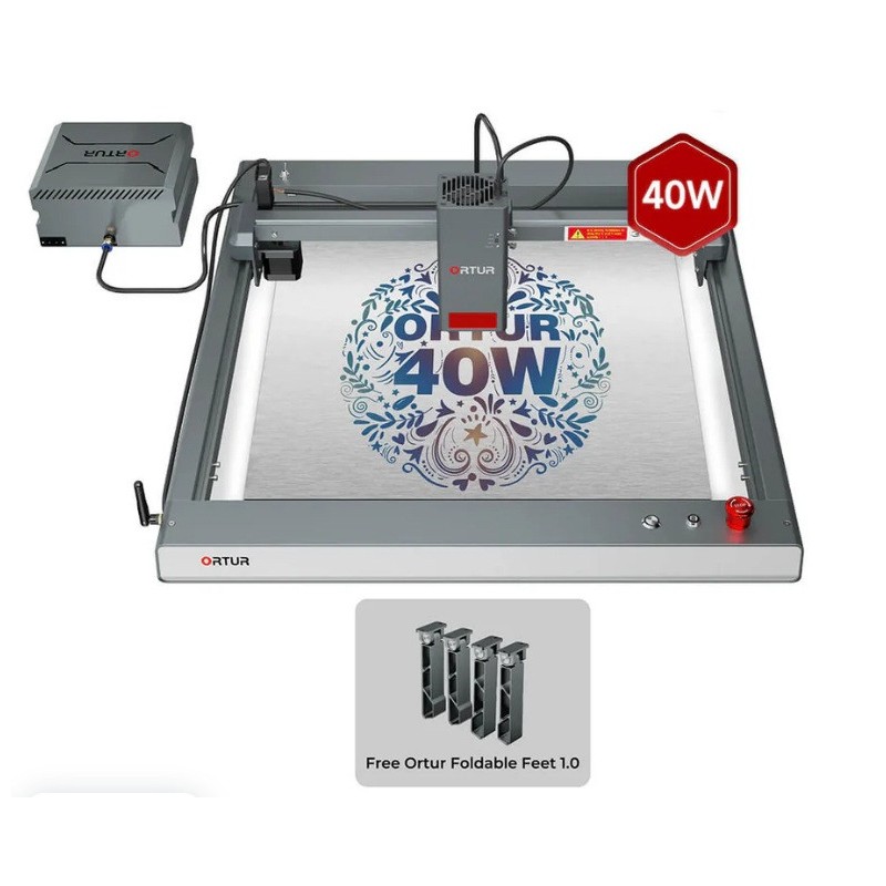 OLM 3 Lézergravírozó 40W lézerfejjel, lábakkal, kompresszorral