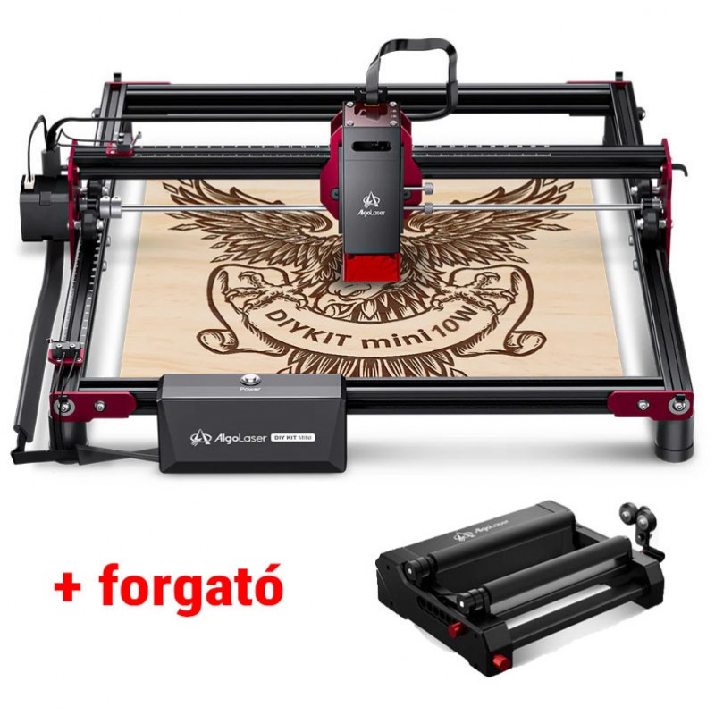 AlgoLaser DIY kit MINI 10 Watt WiFi + forgató roller
