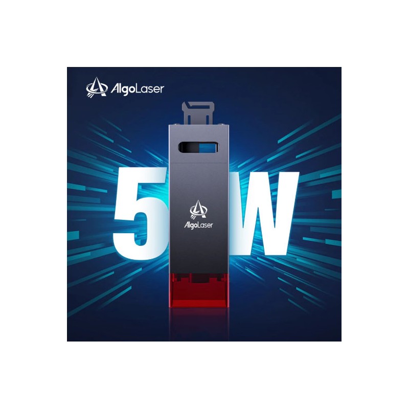 5 Wattos lézerfej, Ortur és AlgoLaser lézergravírozóhoz.
